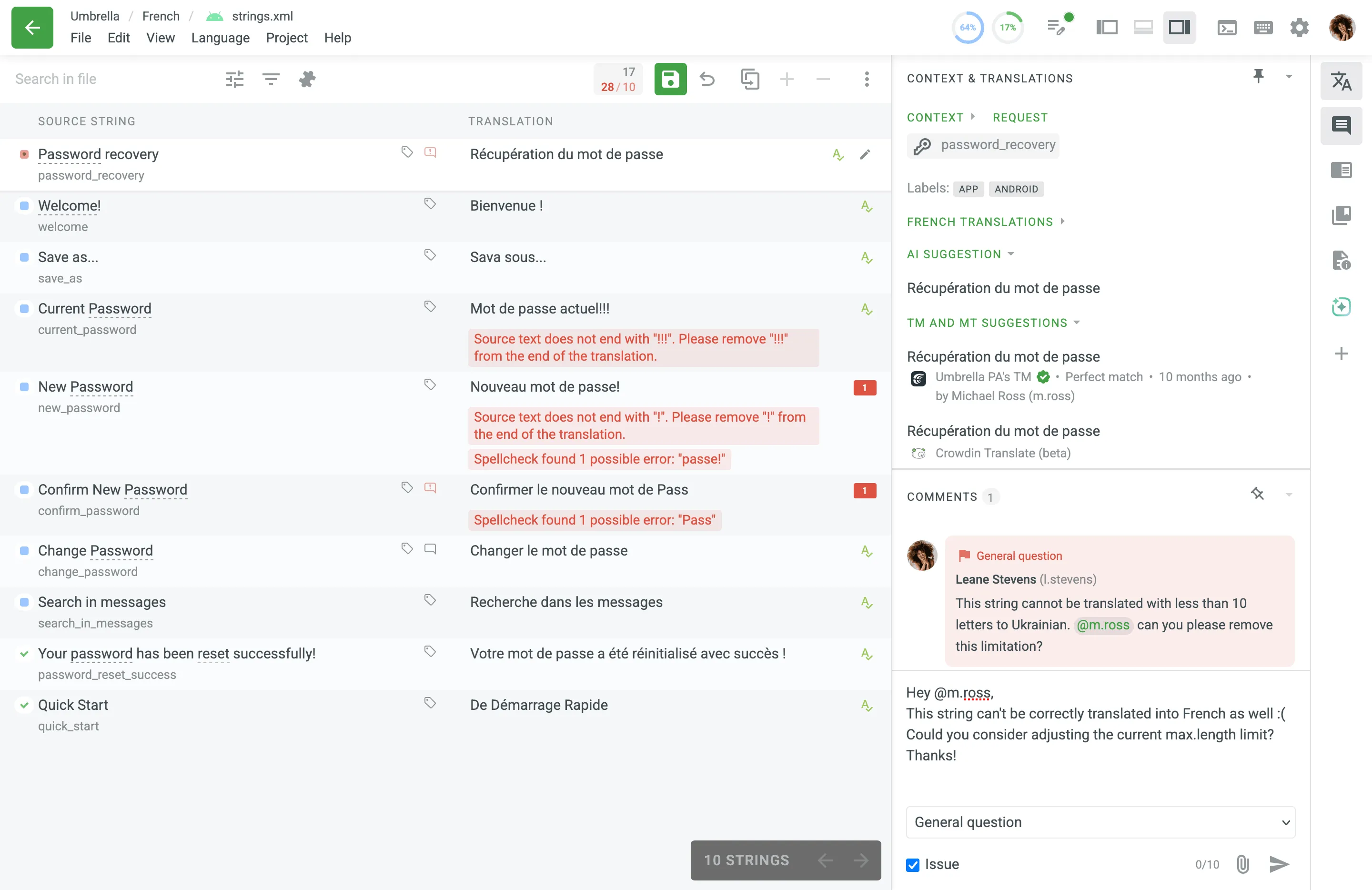 Side-von-Side-Editor-Modus