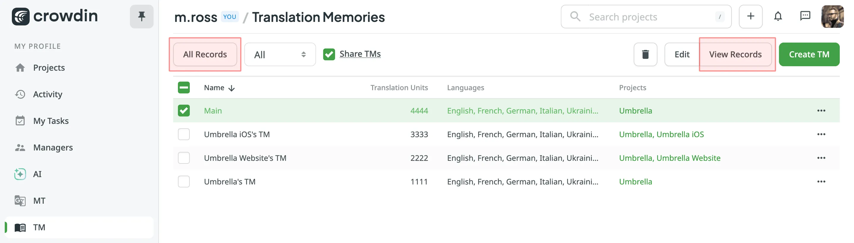 Edit Translation Units